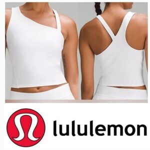 Lululemon Everlux Asymmetrical Tennis Tank Top S A-D Cup Yoga Blouse Sports Bra